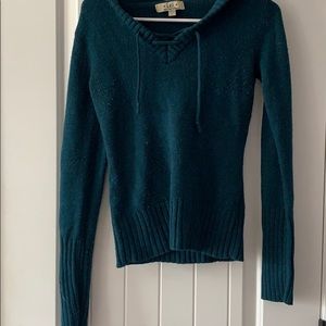 Real sweater with hoodie